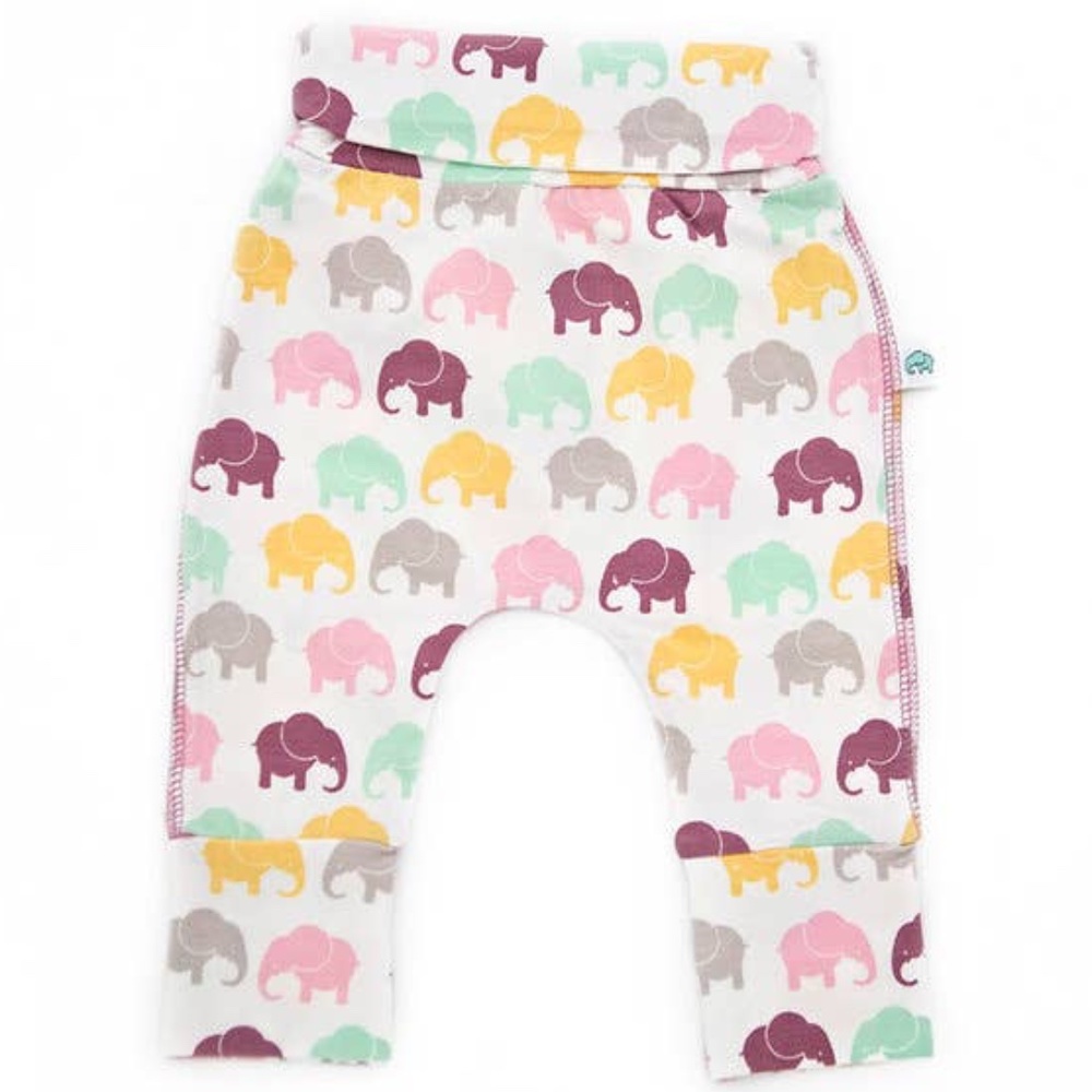 Harem Pants - Lavender Elephant